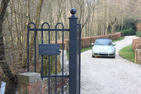 Poulton House gates